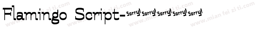 Flamingo Script字体转换